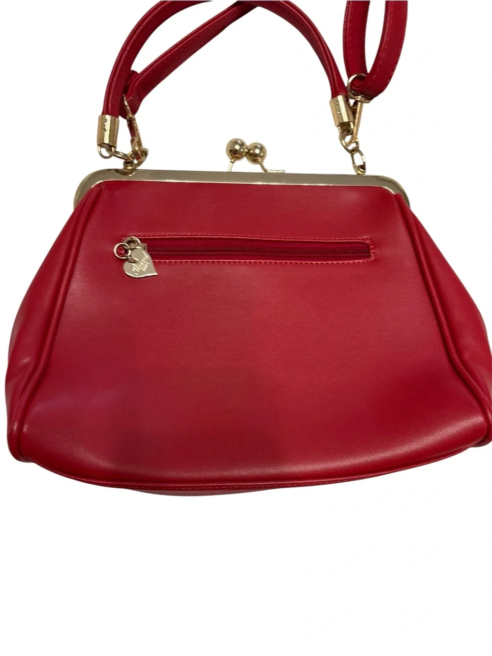Vintage Rockin Robin Red Bow Frame Bag